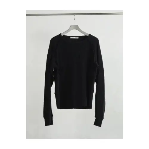 NVRFRGT WAFFLE THERMAL LONG SLEEVE T‑SHIRT
