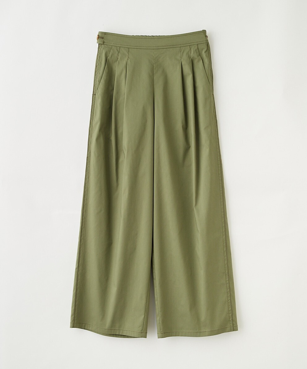 Stola. モールスキン2タックワイドパンツ