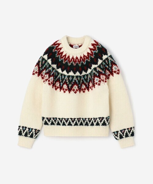 COOHEM ノルディック ニットプルオーバー WOMEN