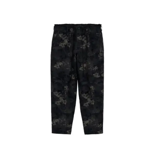 SYTE × GDC FADED FLORAL JACQUARD OCTAGON STAR EMBROIDERY WAIST-STRING PANTS