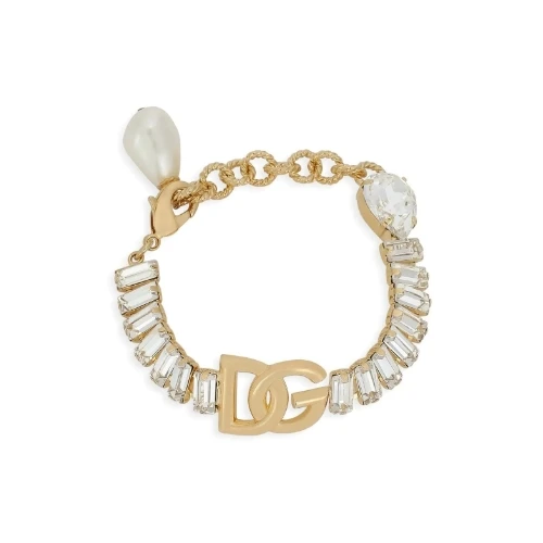 DOLCE & GABBANA DGロゴ ラインストーン ブレスレット