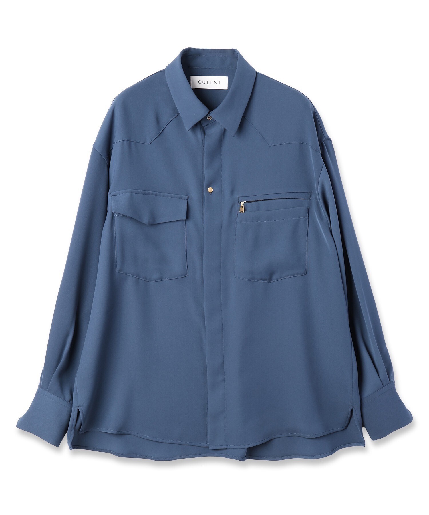 CULLNI Dry Double Satin Pocket Shirt