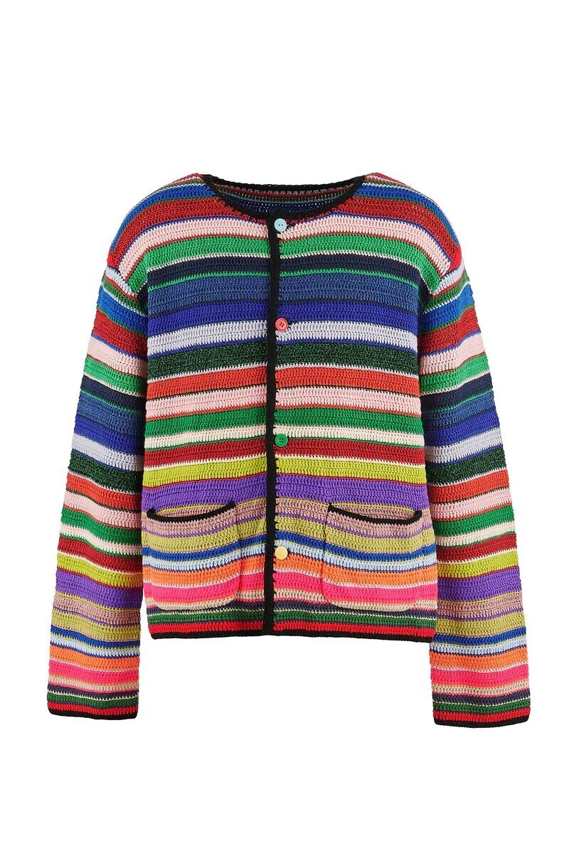 SAINT Mxxxxxx × LASTMAN LM_KNIT CARDIGAN / BORDER