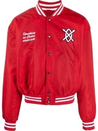 Daily Paper rear logo-print bomber jacket