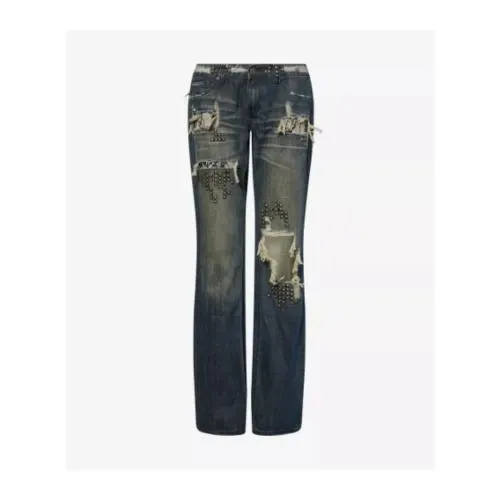 Jaded London Distressed Studded Denim Jeans
