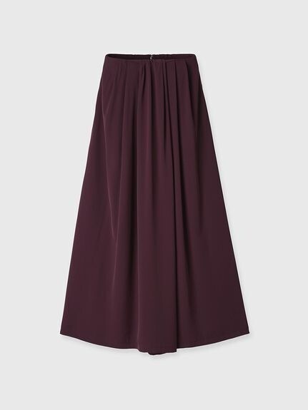 ánuans ライトダブルサテンハイウエストパンツ