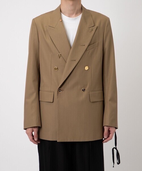 BED J.W. FORD Cotton-Wool Double-Breasted Jacket