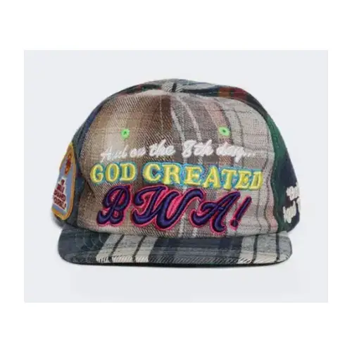 Better With Age science reconstructed plaid cap