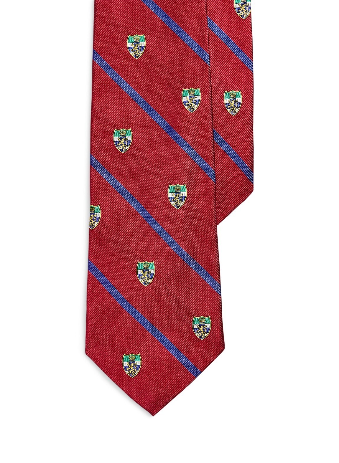 POLO RALPH LAUREN ストライプド シルク レップ クラブ ネクタイ