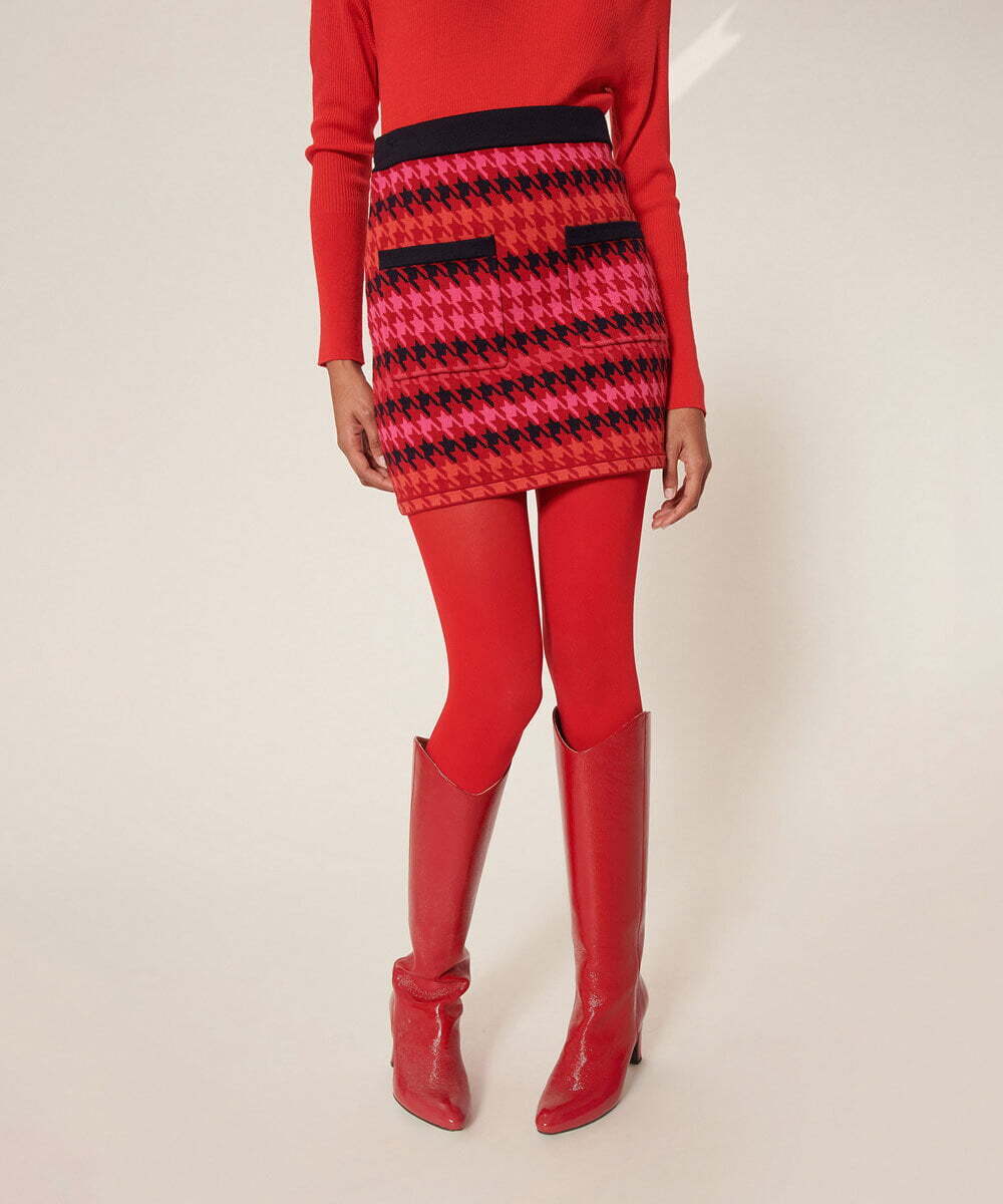 TARA JARMON Compact knit skirt