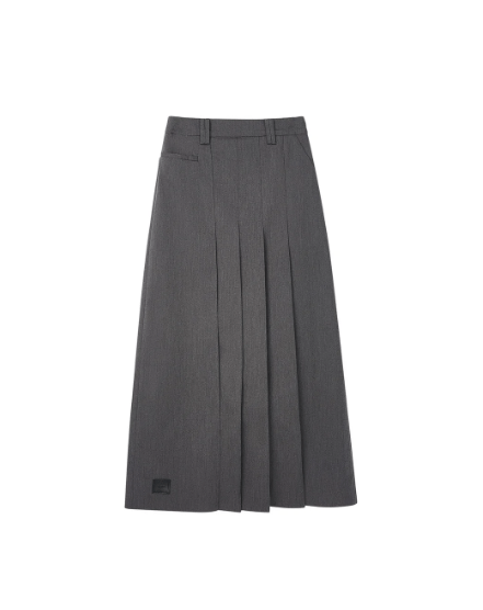ELOOPS Front Tuck Flared Skirt