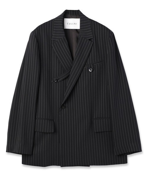 CULLNI Stripe Double Cloth Tailored Jacket