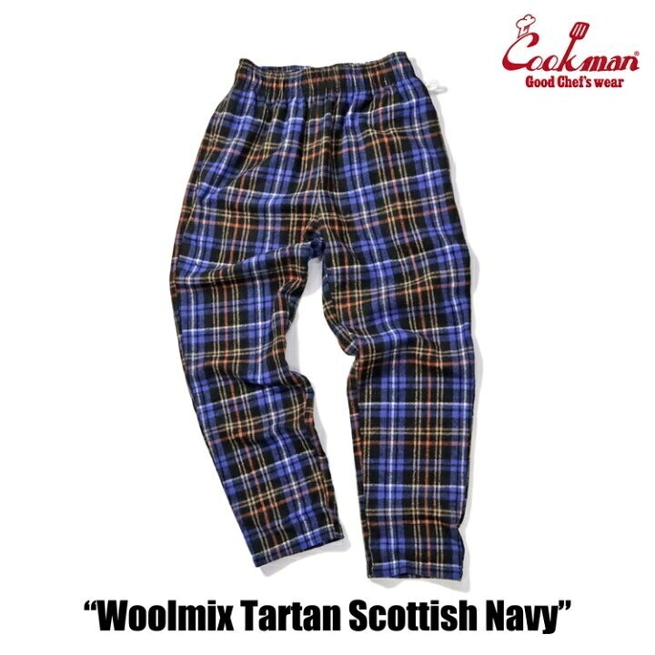 COOKMAN Chef Pants Woolmix Tartan