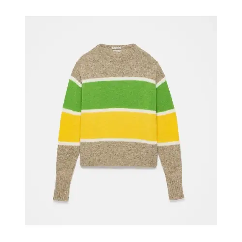 JW ANDERSON contrast striped crew neck jumper