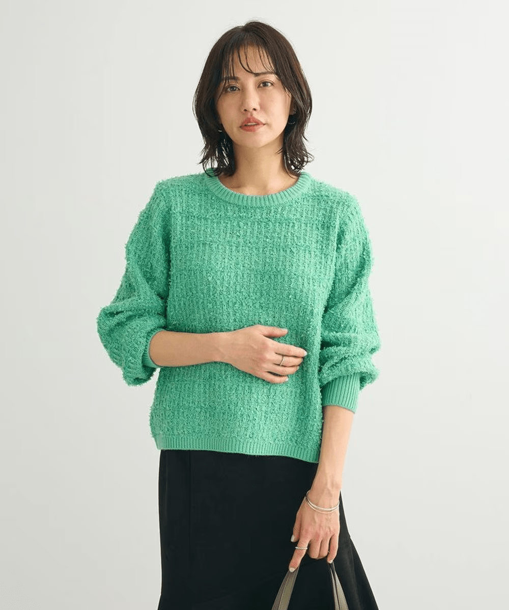 Green Parks テープヤーンニットプルオーバー