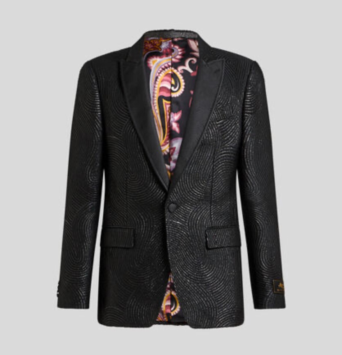 ETRO シングルブレスト ウェービー ブレザー