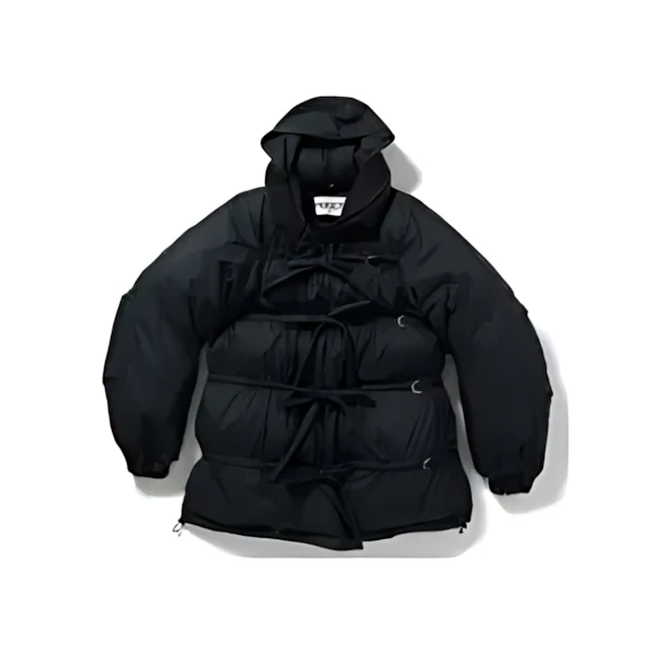 PERVERZE String Multiple Midi Down Jacket