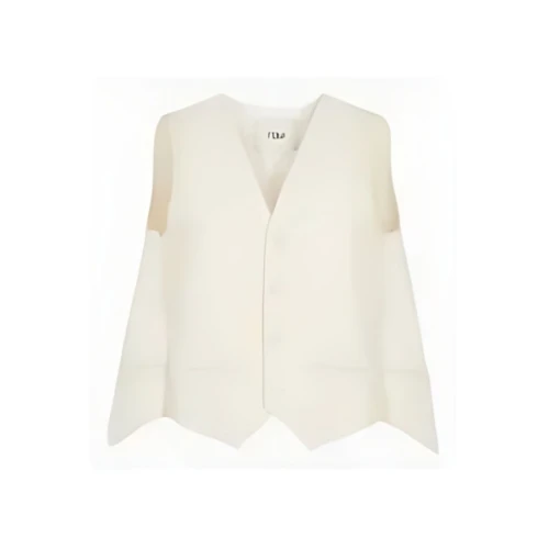 FENDI White wool vest