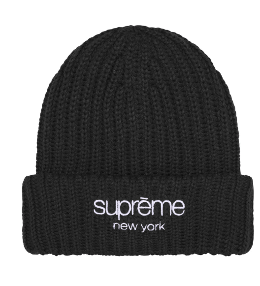 Supreme Classic Logo Chunky Ribbed Beanie