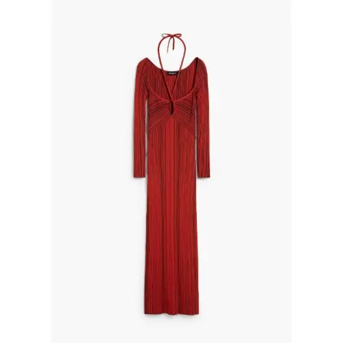 Desigual Fitted dress with a crossover neckline