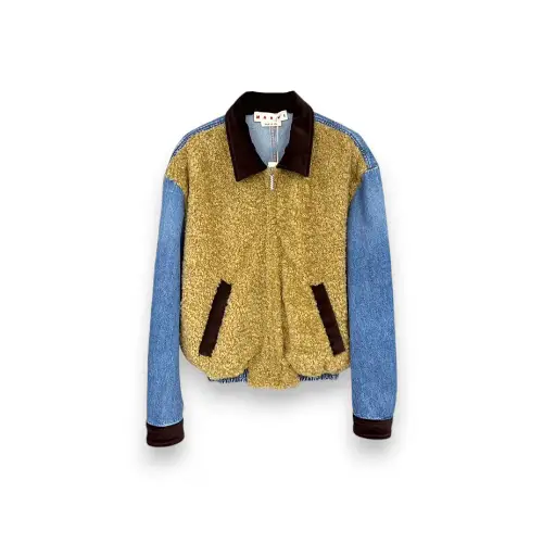 MARNI MA Denim Sleeve Fleece Jacket