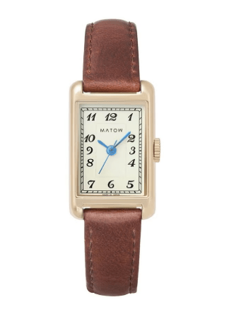 MATOW TSUKI 朧月 アラビック / SQUARE GOLD BROWN LEATHER ARABIC