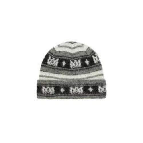 AMIRI Striped logo mohair-blend beanie