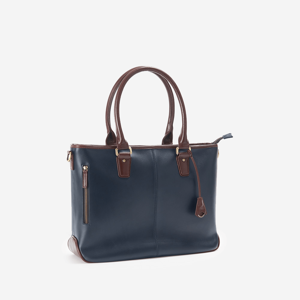 TRANSIC 本革×牛床革トートバッグ