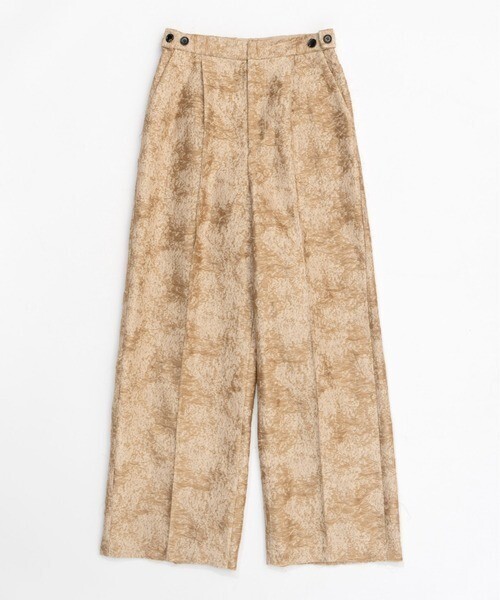 MAISON SPECIAL Cut Fringe Jacquard Pants