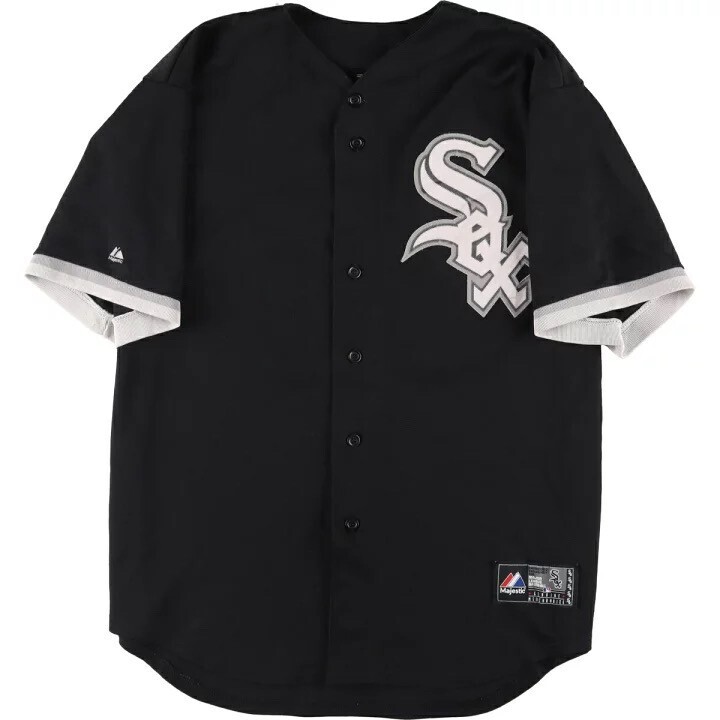 majestic MLB CHICAGO WHITE SOX シカゴホワイトソックス ゲームシャツ ベースボールシャツ