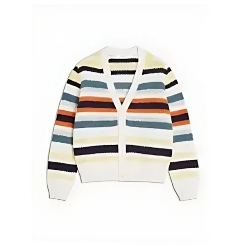 Maison Kitsune コンフォート ストライプ カーディガン