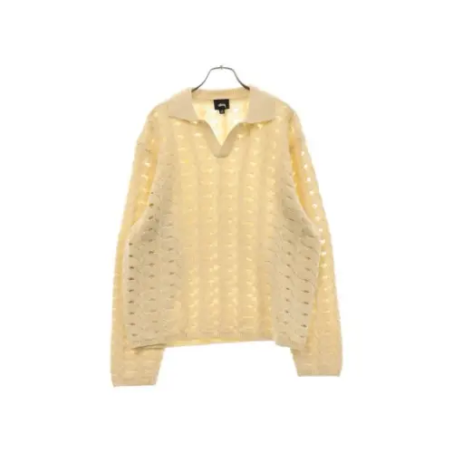 Stussy OPEN KNIT COLLARED SWEATER