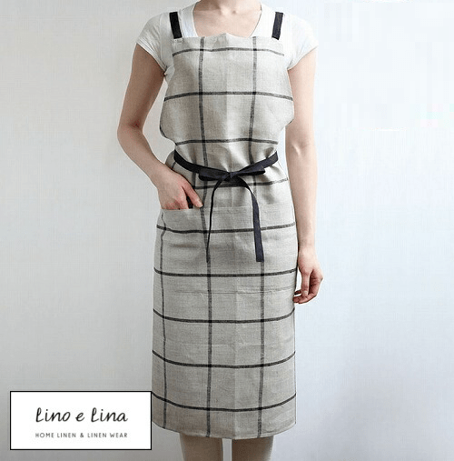 Lino e Lina フルエプロン ラティス