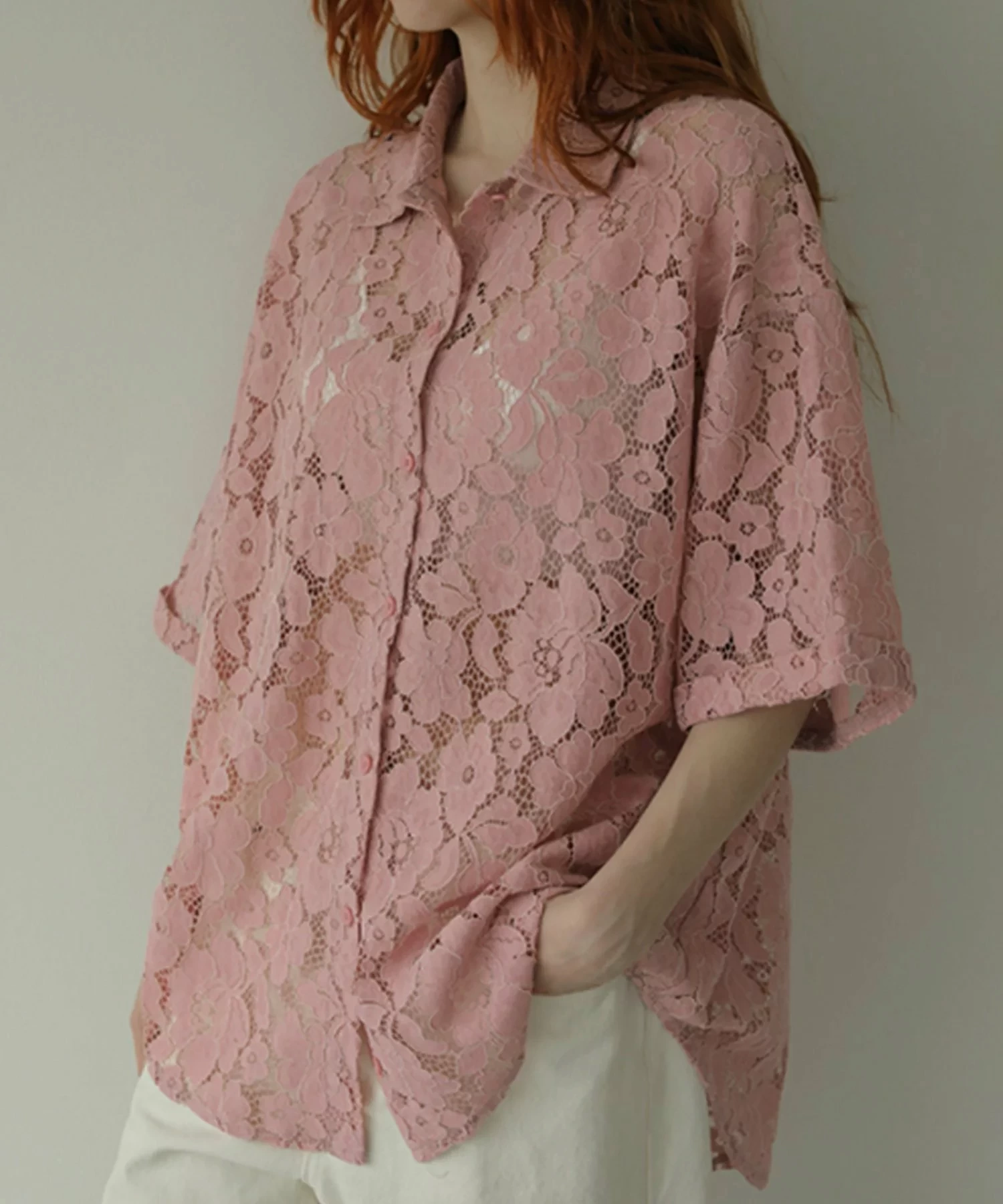 AMAIL Lacey half shirt