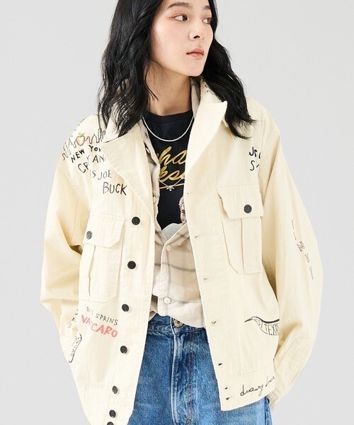 THRIFTY LOOK MEMORIAL M-43 JACKET / メモリアルジャケット 刺繍/ ペイント