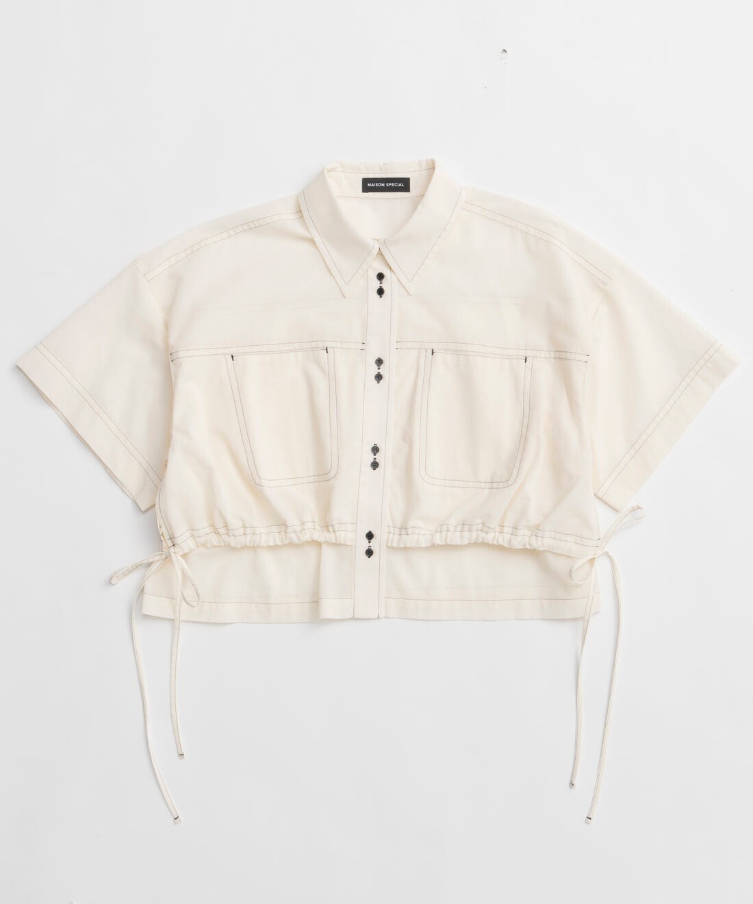 MAISON SPECIAL 【PRE-ORDER】Color Stitch Short Shirt
