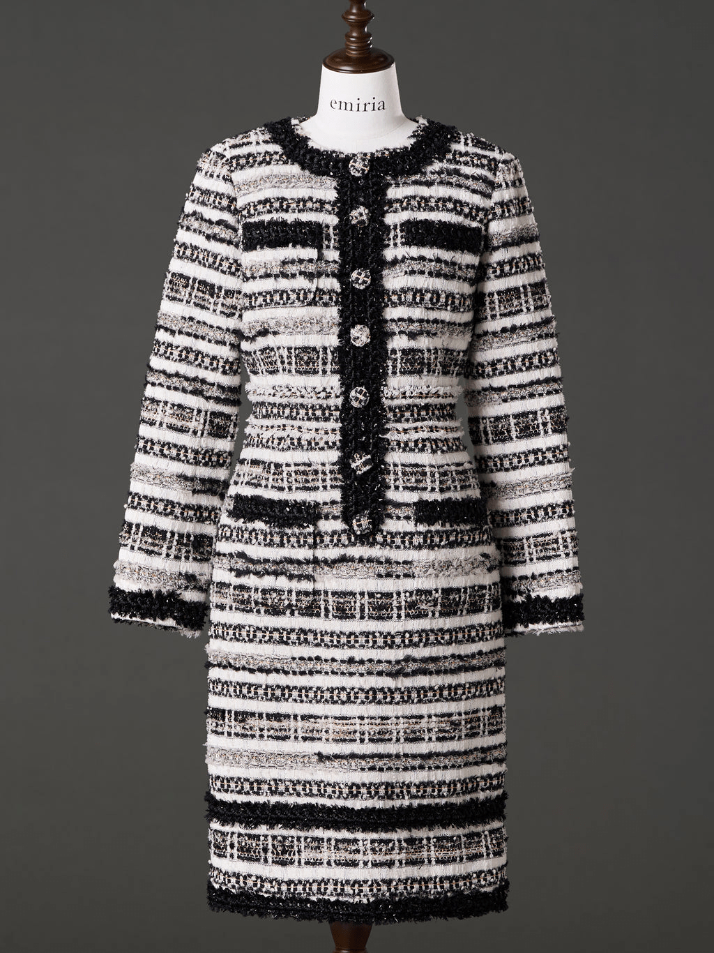 EmiriaWiz MALHIA KENT tweed long sleeve one-piece