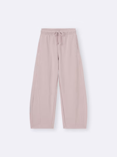 GU スウェットバレルレッグパンツ