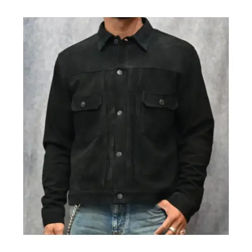MINEDENIM Sheep Suede Trucker JKT