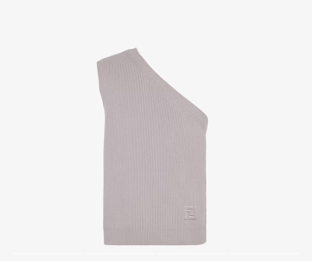 FENDI ライラックウール／カシミア ジレ