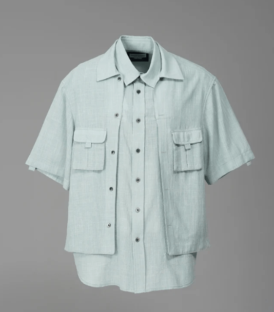 MAISON SPECIAL Layering Prime-Over Short Sleeve Work Shirt