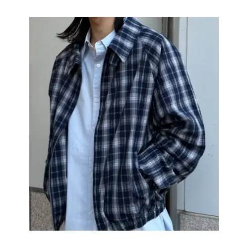 BAYFLOW チェックZIPブルゾン