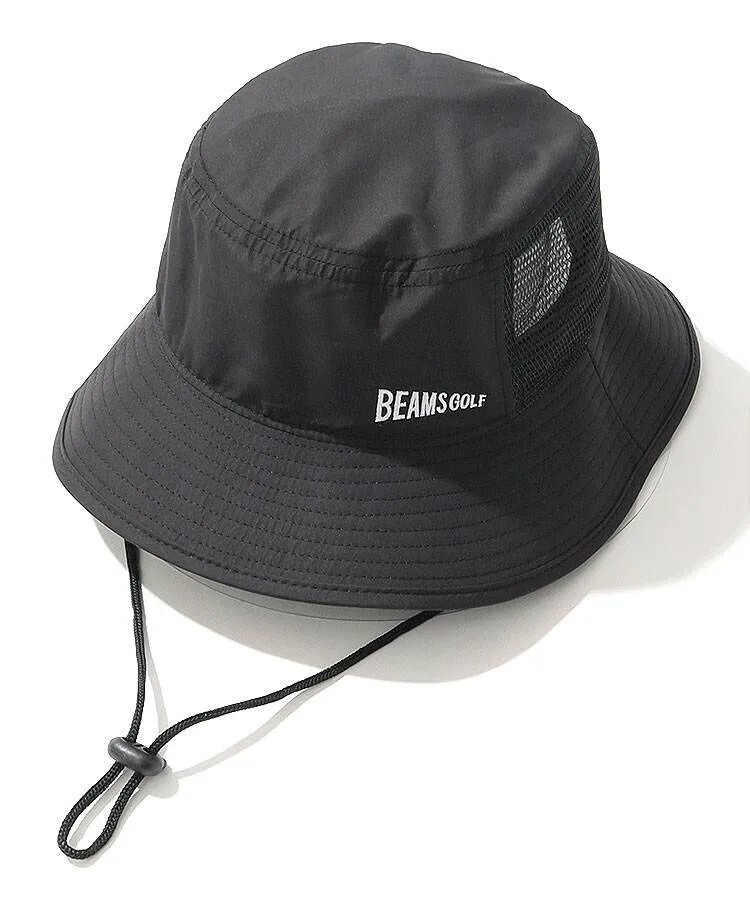 BEAMS GOLF ケープ付きサイドメッシュバケットハット
