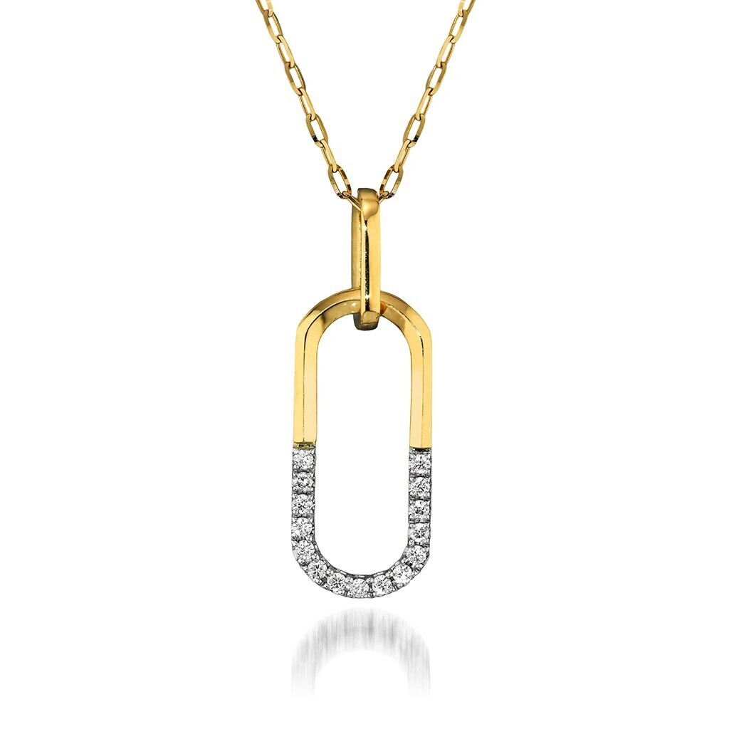 STAR JEWELRY K18/Pt950 ネックレス CONTRASTING LINKS