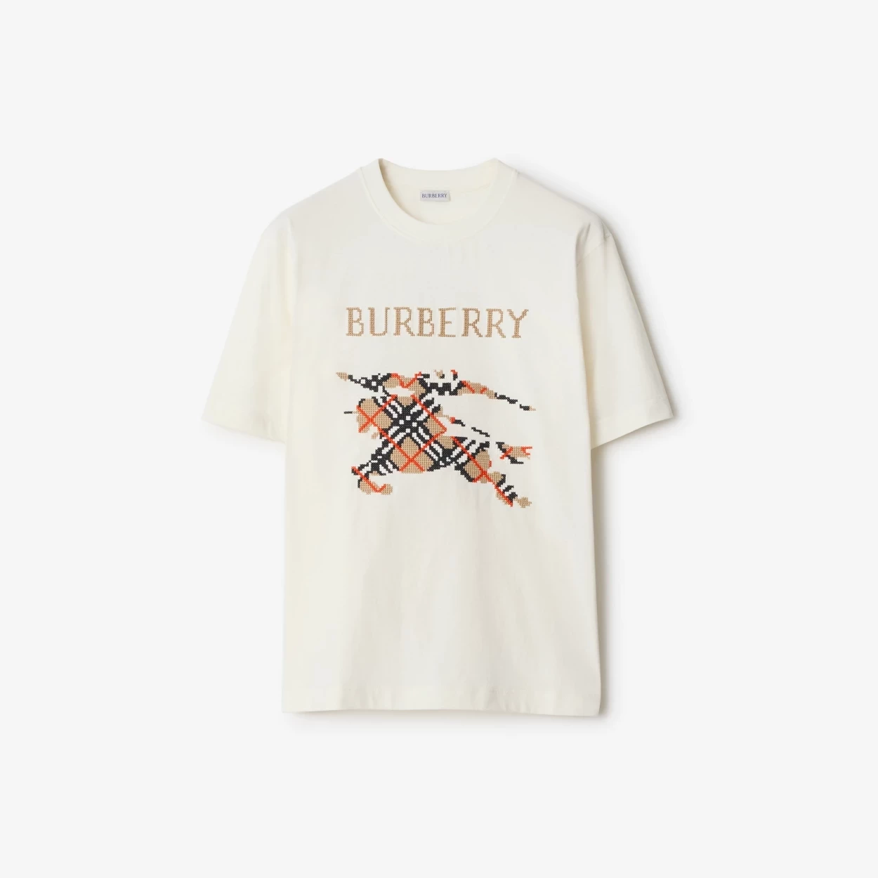 BURBERRY クロスステッチ EKD​ コットンTシャツ