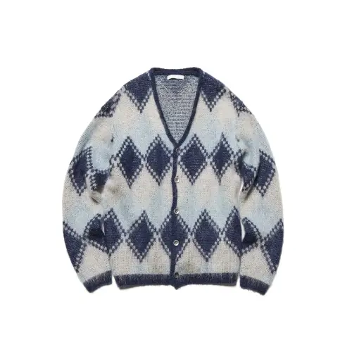 SOPH. MOHAIR ARGYLE CARDIGAN