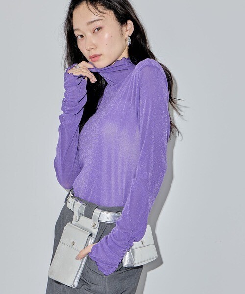 ELLEgirl シアーラメインナートップス