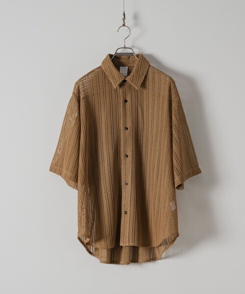 Casper John Various loose regular shirts -see through lace