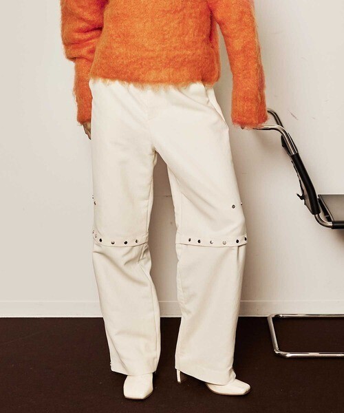 MAISON SPECIAL スタッズ2WAYパンツ