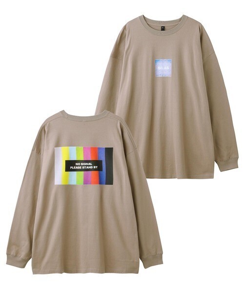 SILAS COLOR BARS PRINT WIDE L/S TEE